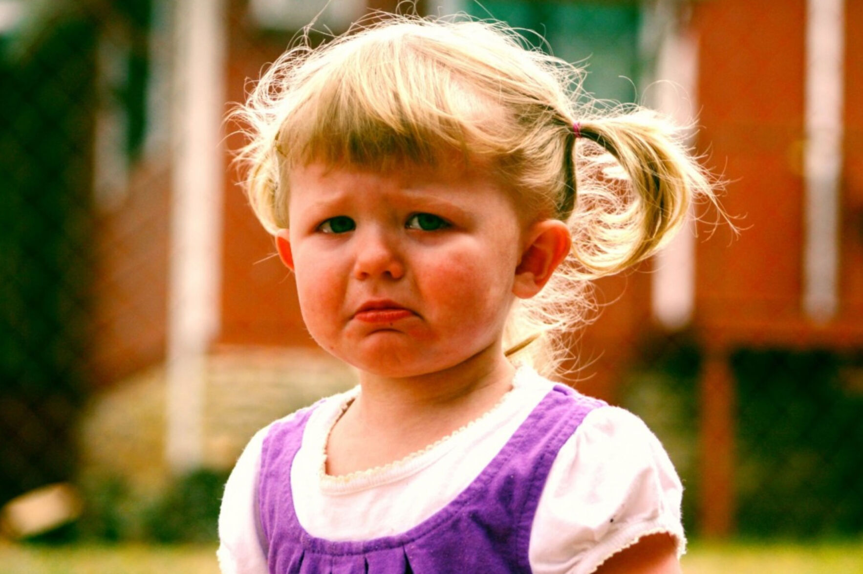 Pouting girl